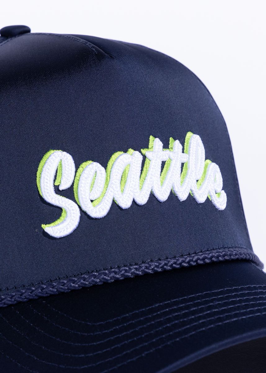 REFERENCIA SEATTLE SOUVENIR HAT REF624 SATIN NAVY