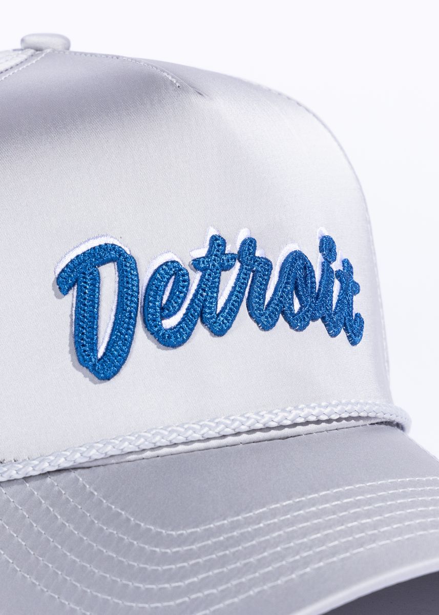 REFERENCE DETROIT SOUVENIR HAT REF627 SATIN SILVER