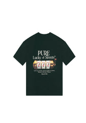 PURE Lucky streets green roulette t-shirt PUR17307-151