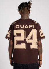 GUAPI Pecan Brown Football Tee