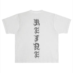 NOVEMBER DARE DEVIL" HEAVYWEIGHT LUXURY T-SHIRT GREY