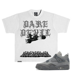 NOVEMBER DARE DEVIL" HEAVYWEIGHT LUXURY T-SHIRT GREY