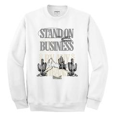 Outrank Stand On Business Crewneck Fleece OR3091CF White