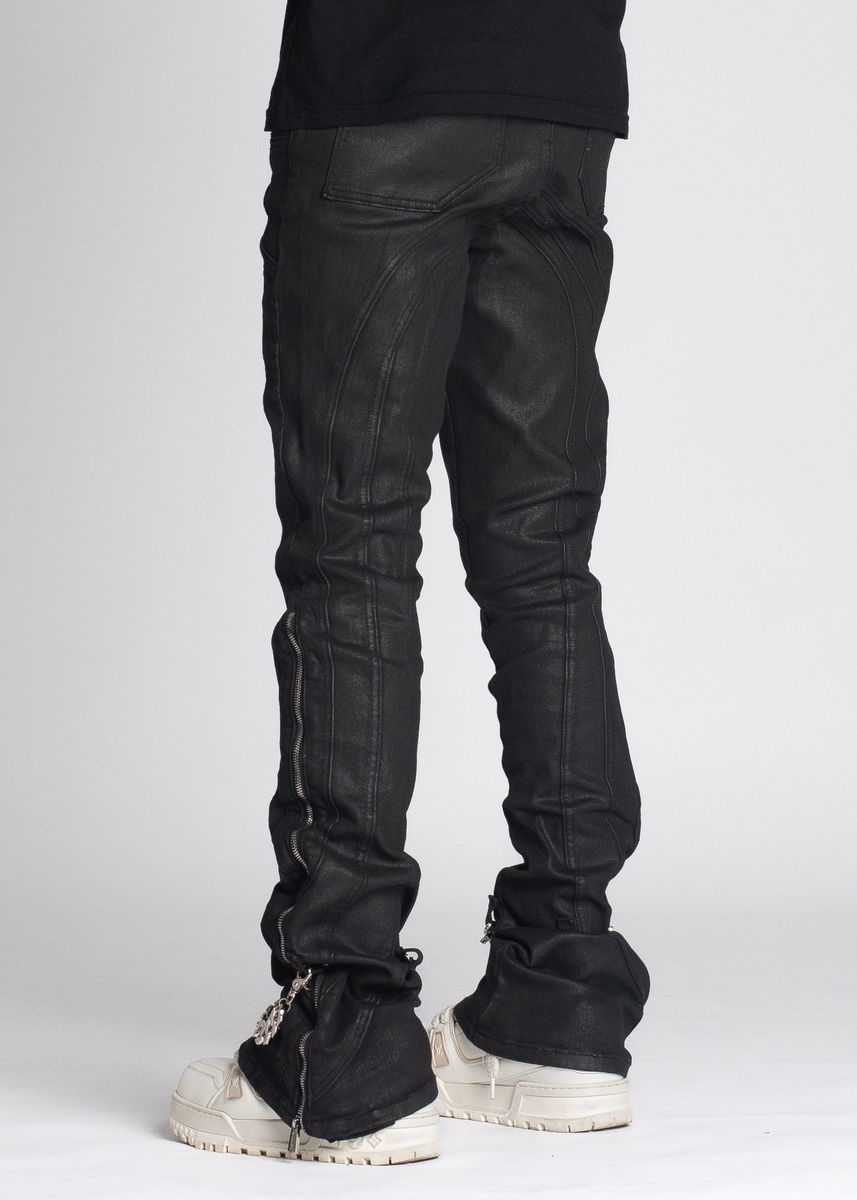 GUAPI Obsidian Black Waxed Chain Denim