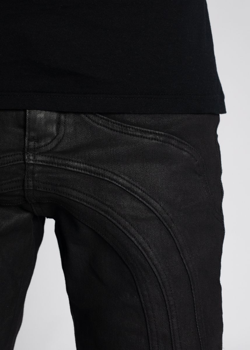 GUAPI Obsidian Black Waxed Chain Denim