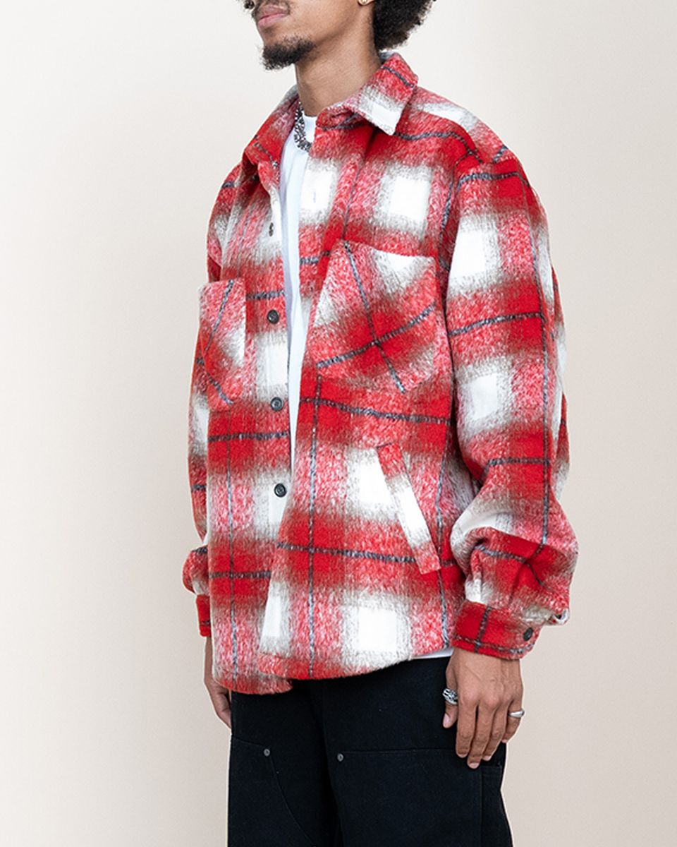 EPTM SIDE SLIT FLANNEL EP10666 RED