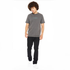 CULT SHORT SLEEVE CREW NECK TEE "SHIMUCHAN" LOGO 625AC-K20C STEEL