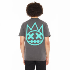 CULT SHORT SLEEVE CREW NECK TEE "SHIMUCHAN" LOGO 625AC-K20C STEEL