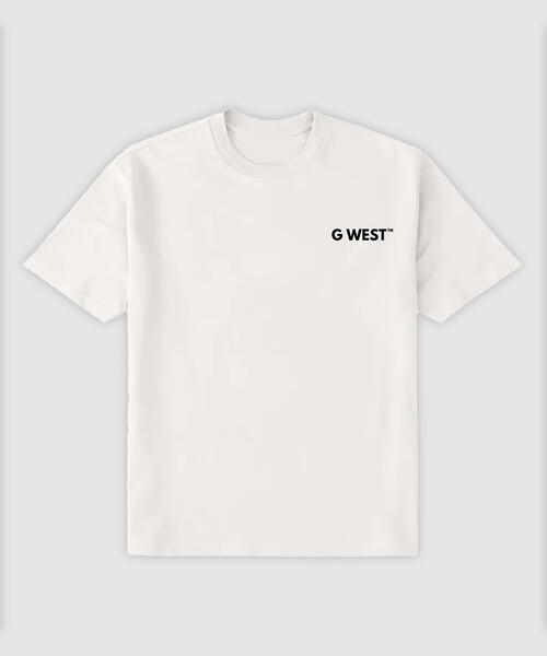 G WEST SUNFLOWER WHITE TEE