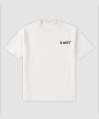 G WEST SUNFLOWER WHITE TEE