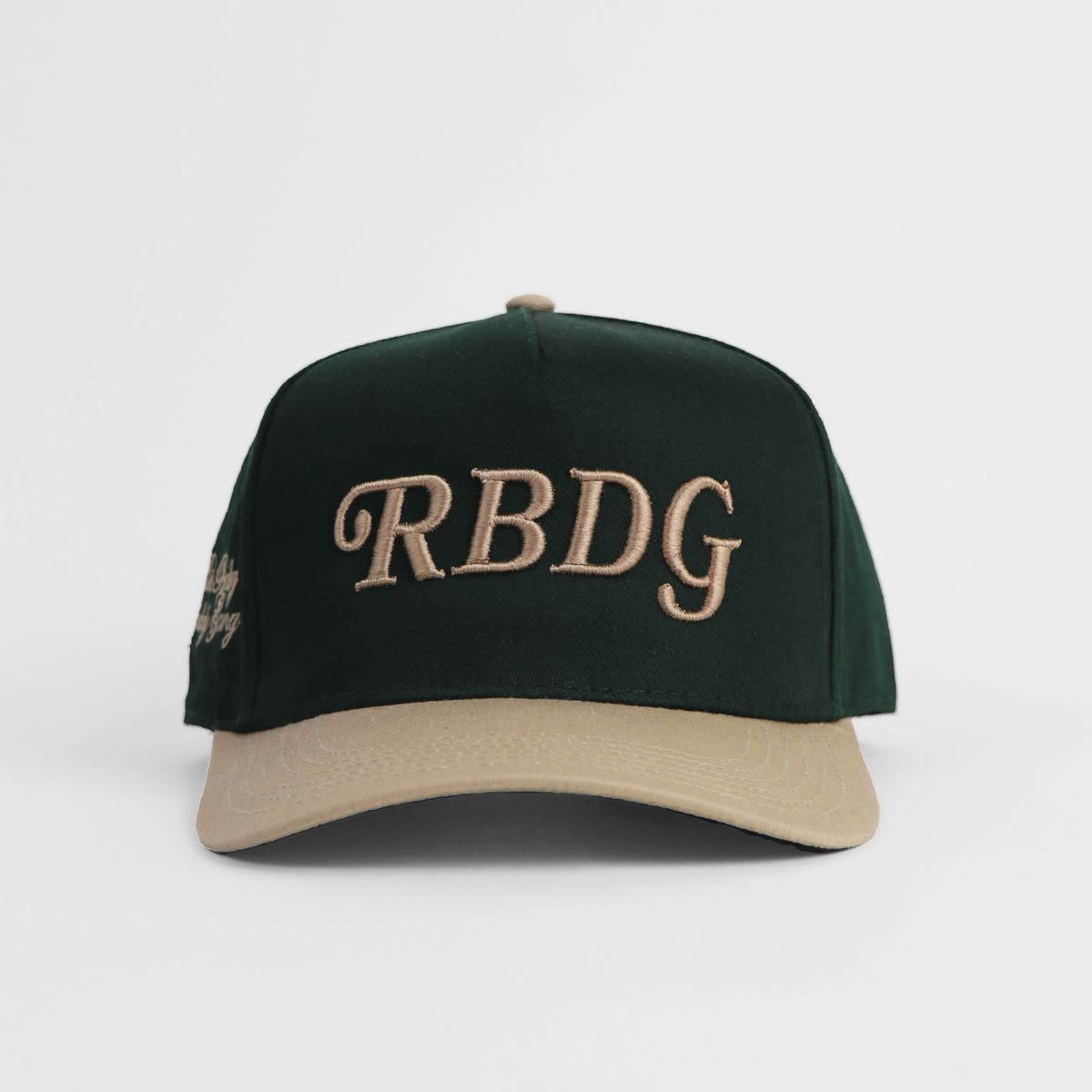 Outrank RBDG 3D Puff Embroidery Snapback QSH261 Dark Green/ Khaki