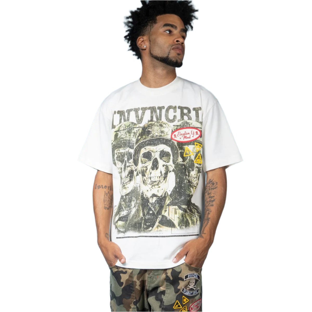 INVNCBL Elevation of Mind Tee INV-KT-054 IVORY