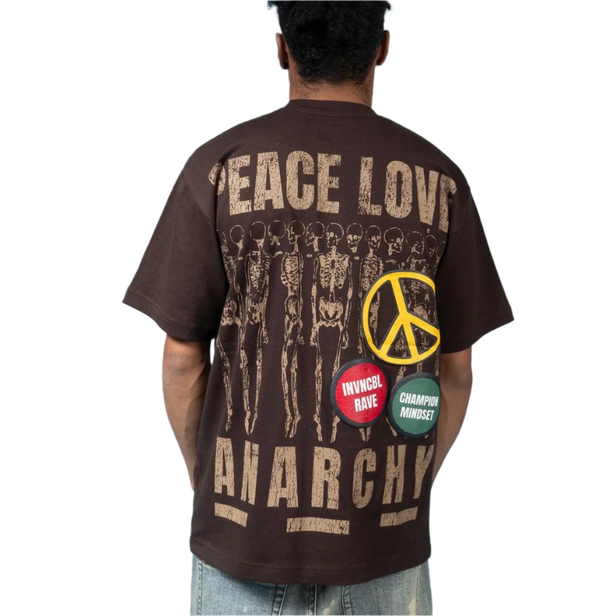 INVNCBL ANARCHY TEE INV-KT-047 CHOLOLATE