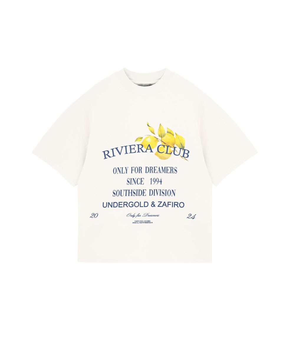 UNDERGOLD Riviera Colonial Boxy T shirt White 11876