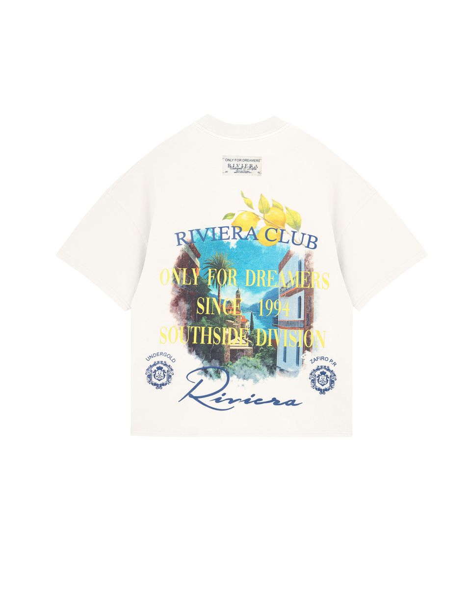 UNDERGOLD Riviera Colonial Boxy T shirt White 11876