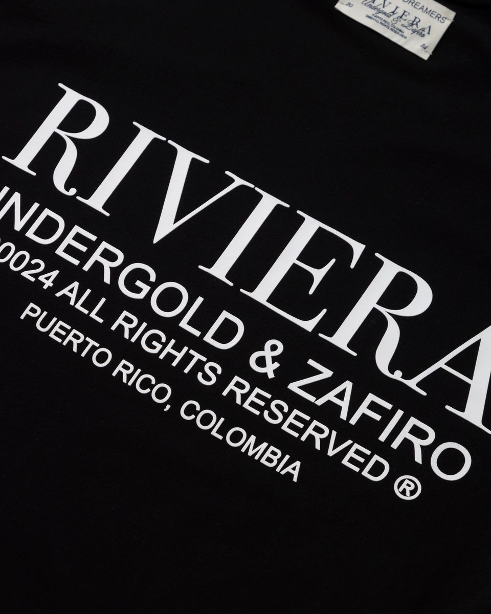 UNDERGOLD Riviera Fruit Angels Boxy Tshirt Black