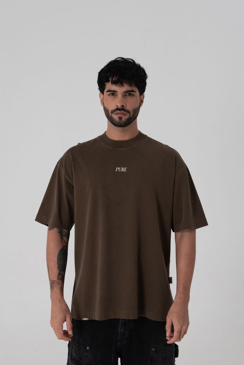 PURE Heraldic Brown T-shirt PUR18520