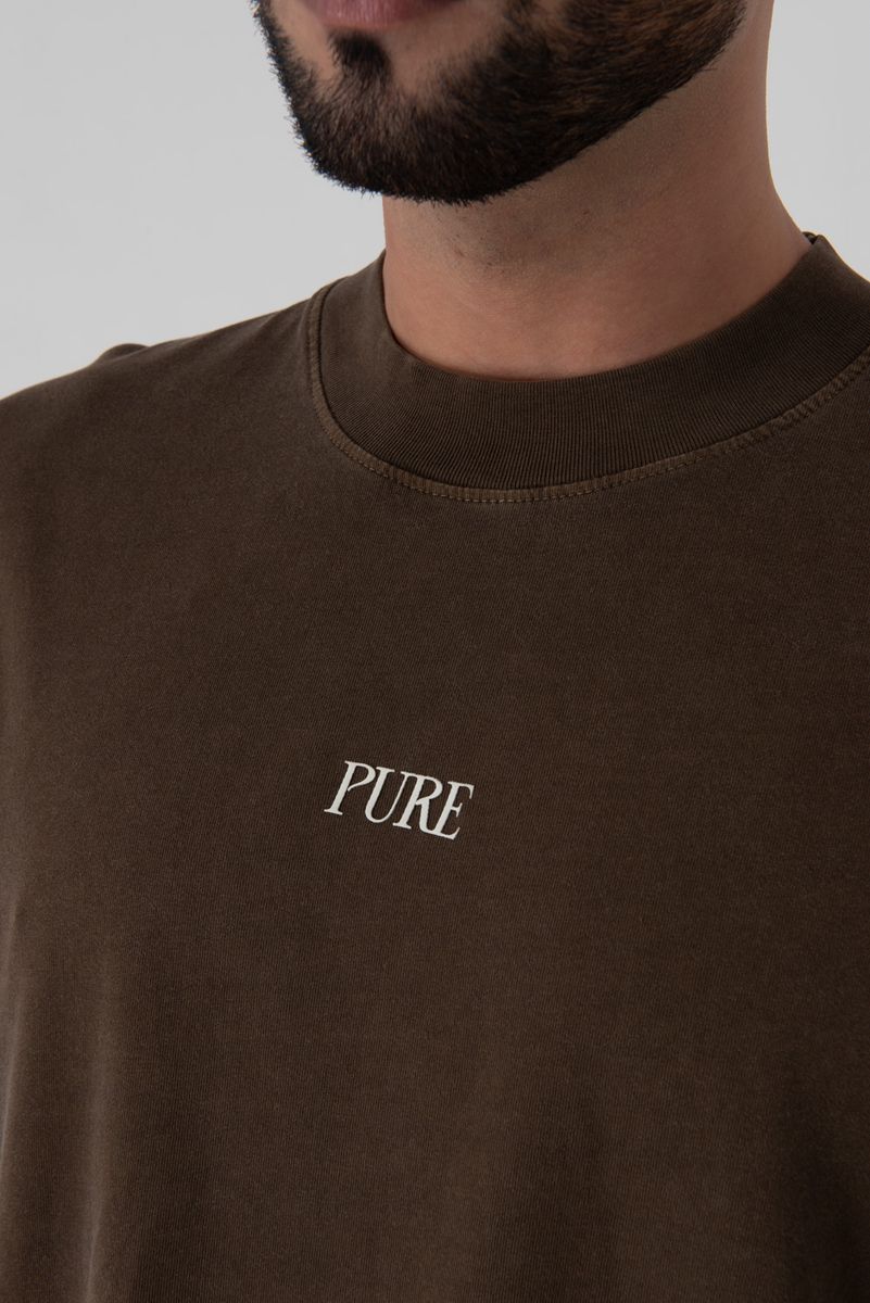 PURE Heraldic Brown T-shirt PUR18520