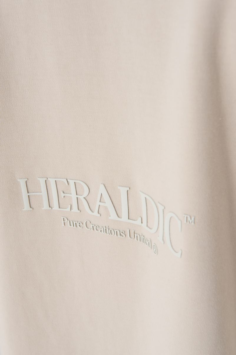 PURE Heraldic Cream Rood T-shirt PUR18524-25