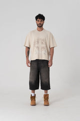 PURE Heraldic Cream Rood T-shirt PUR18524-25
