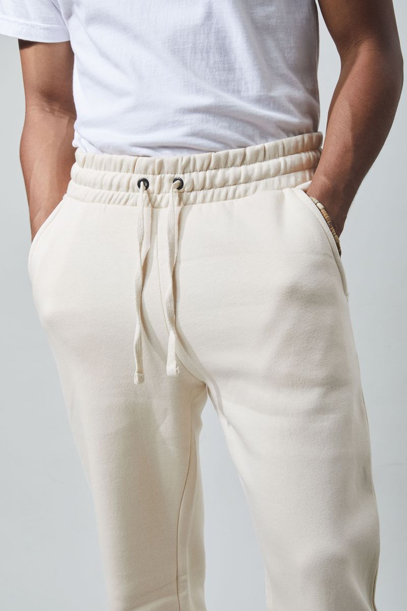 M.SOCIETY Men's Stacked Fleece Pants BONE (MS-23708)