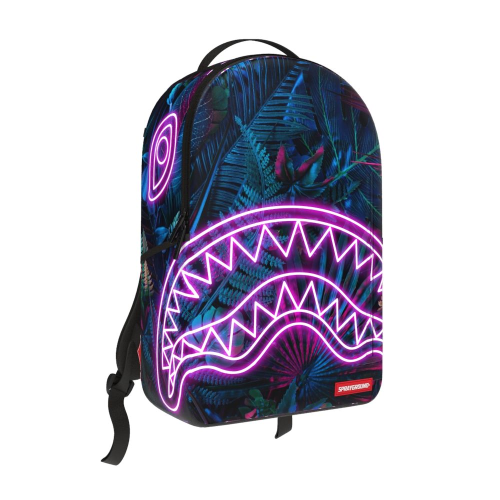 SPRAYGROUND MAGENTA NEON JUNGLE DLXR BACKPACK B6786