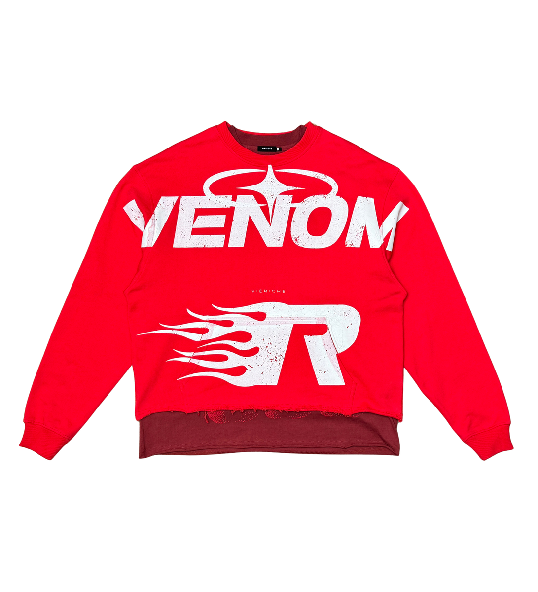 VIERICHE Venom Crew/Tee 2pc Combo SET  VR1053-RED