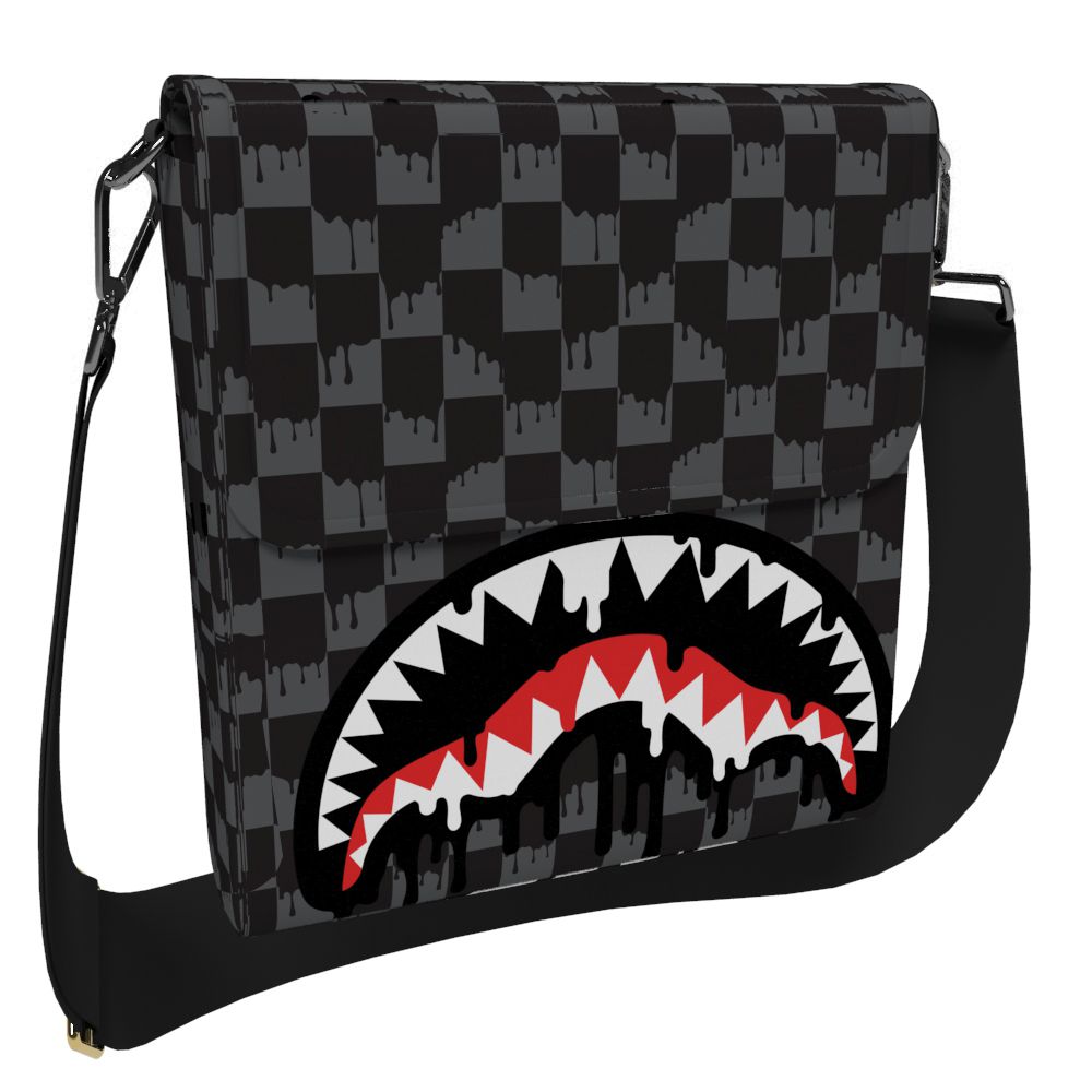SPRAYGROUND DRIPPING SHARKS IN PARIS MESSENGER SLING B7962