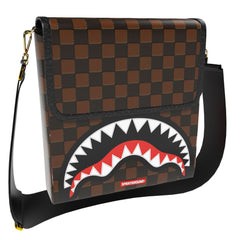 SPRAYGROUND SAWTOOTH SHARKS IN PARIS MESSENGER SLING B7839