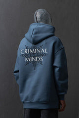 RICH GANG maksim CRIMINAL MINDS HOODIE, (MK90 PETROLEUM BLUE