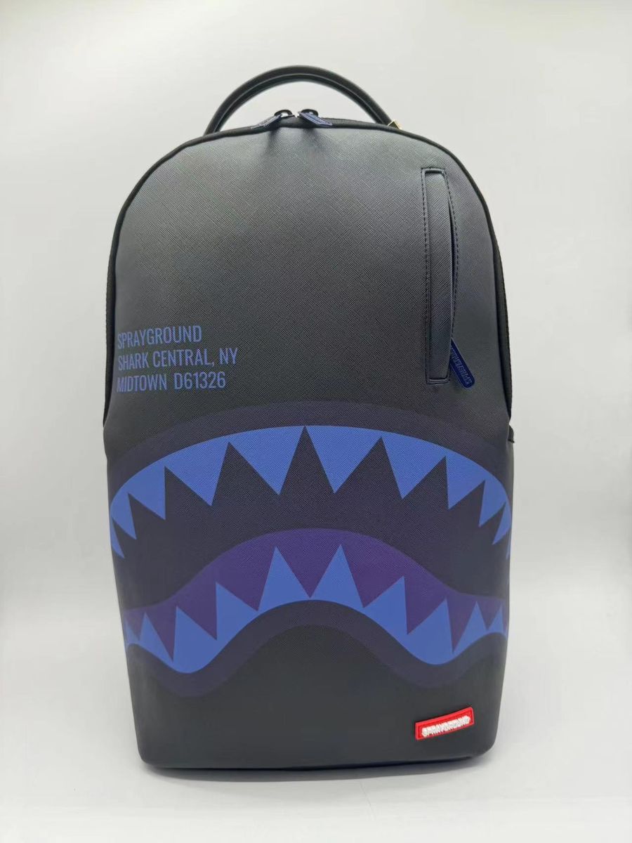 SPRAYGROUND SHARK CENTRAL MIDNIGHT BLUE DLXSV BACKPACK B7633