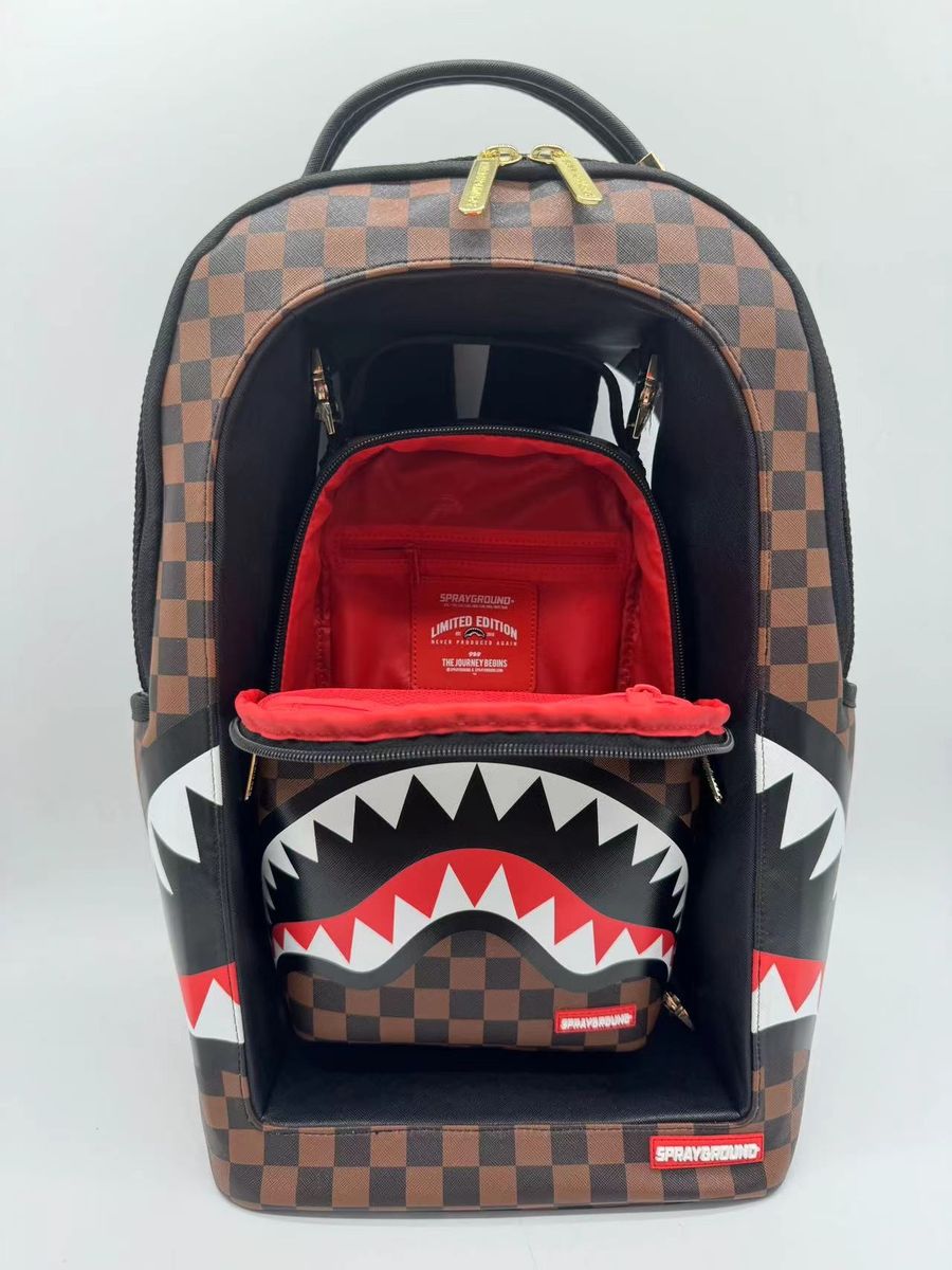 SPRAYGROUND SHARKS IN A HOLE IN PARIS DLXSV BACKPACK B7223