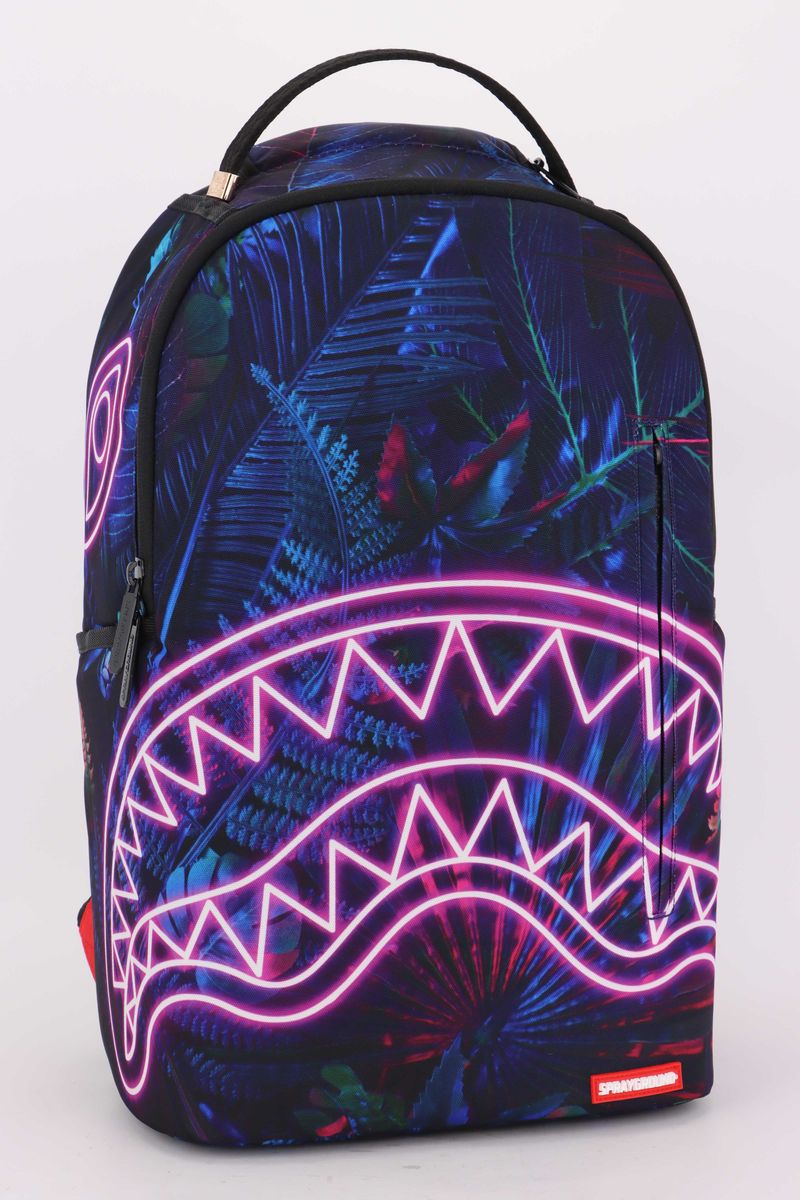 SPRAYGROUND MAGENTA NEON JUNGLE DLXR BACKPACK B6786