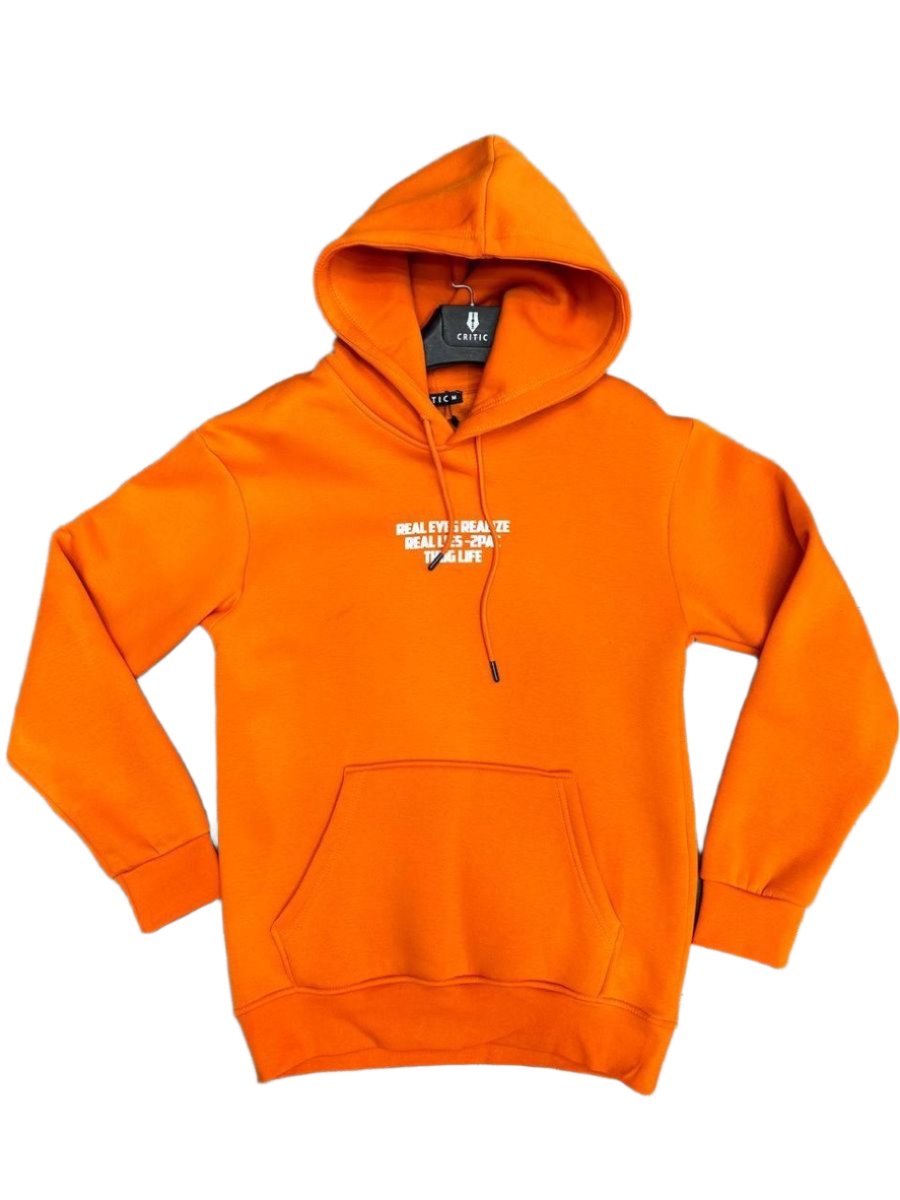 RICH GANG CRITIC REAL EYES HOODIE, (CT35) ORANGE