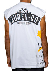 JUREN Invite Only Muscle Tee WHITE