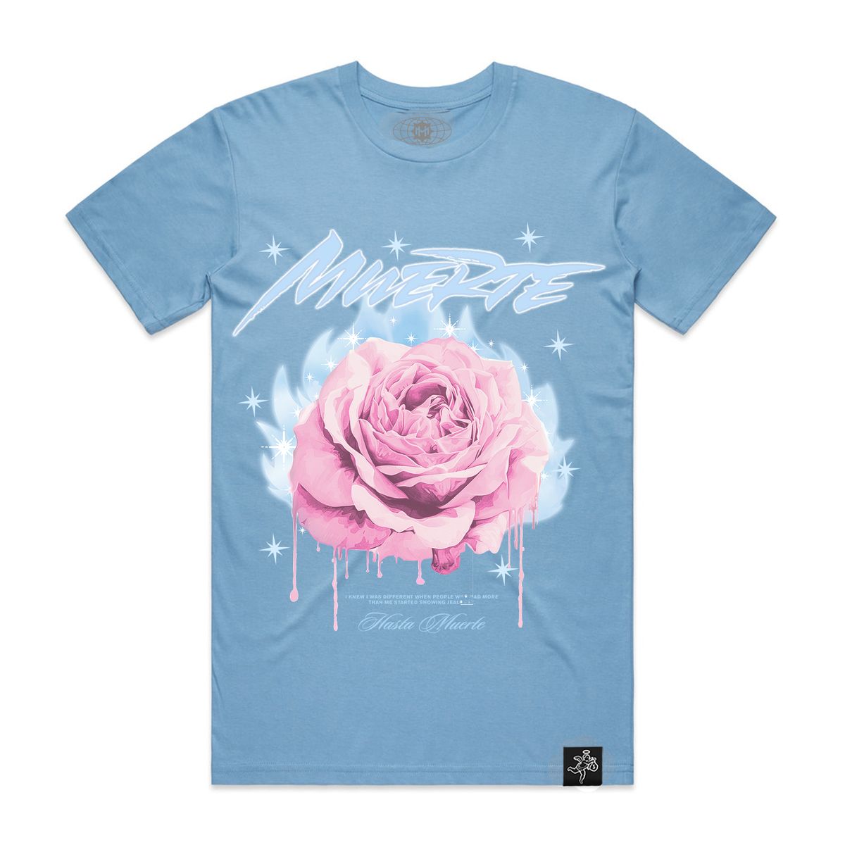 MUERTE Watercolor Rose AS5001 CAROLINA BLUE