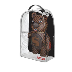 SPRAYGROUND CLEAR BEAR DLX BACKPACK FABRIC BEAR B7652