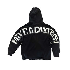 MIXED Black Cropped 'Monster' Hoodie