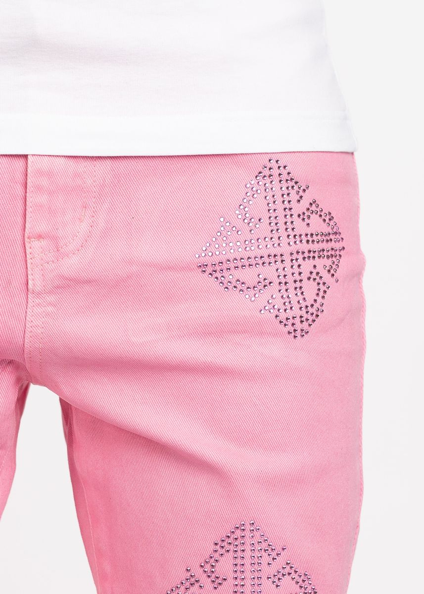 GUAPI French Rose Waxed Embellished Denim