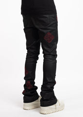 GUAPI Obsidian Black Icon Embellished Denim V2