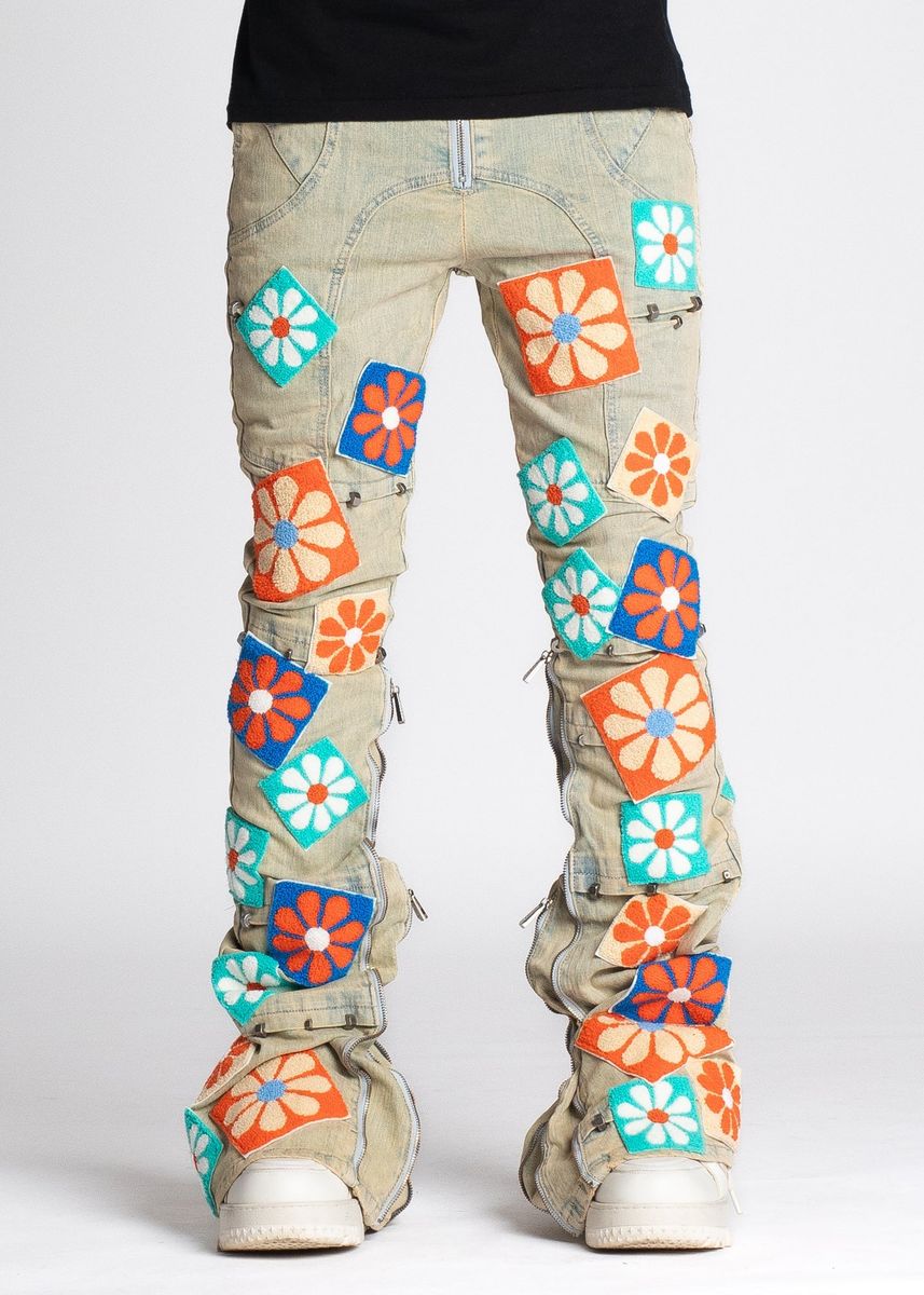 GUAPI Vintage Flowers Denim