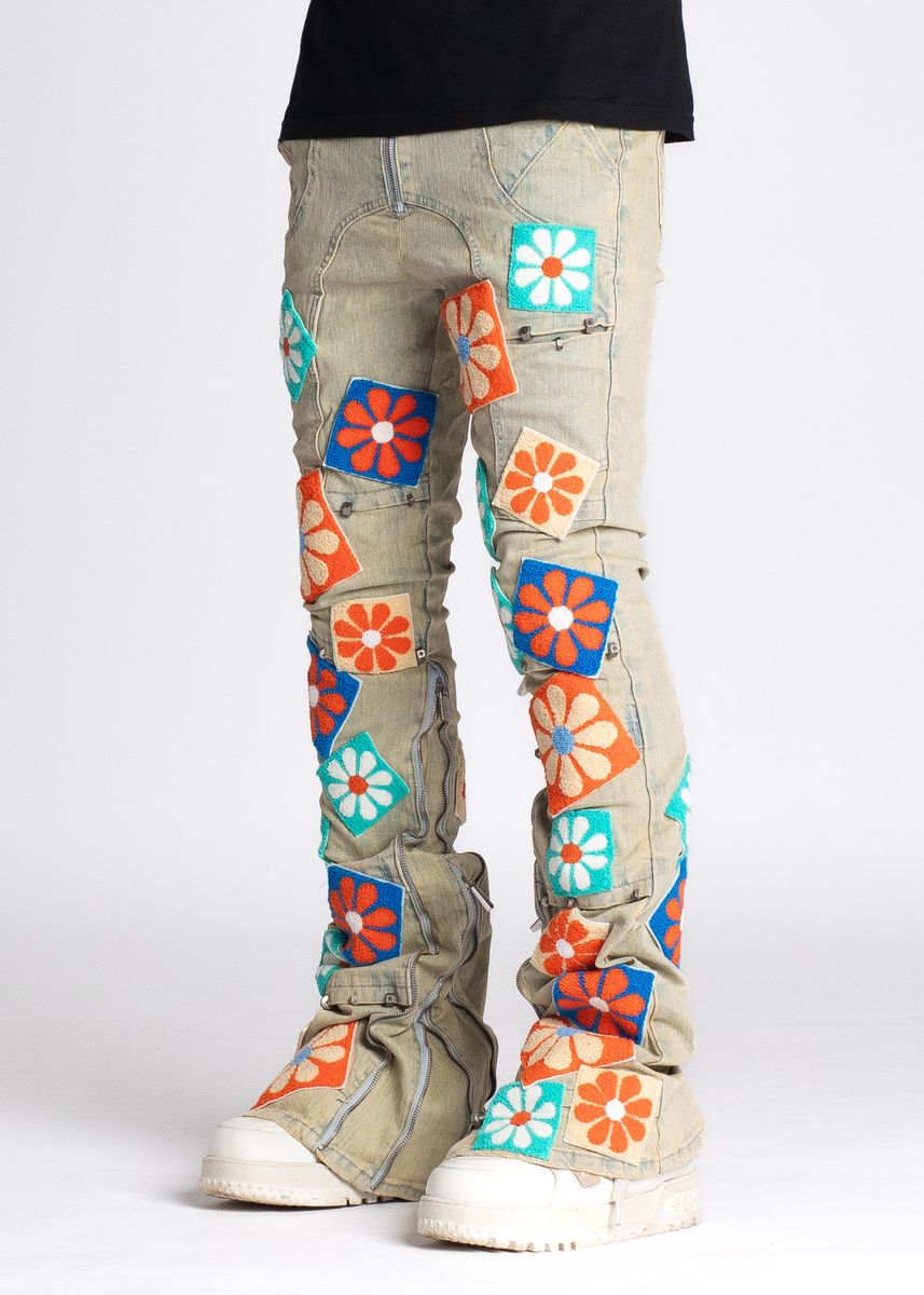 GUAPI Vintage Flowers Denim