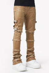 GUAPI MUD BROWN WAXED DENIM BROWN