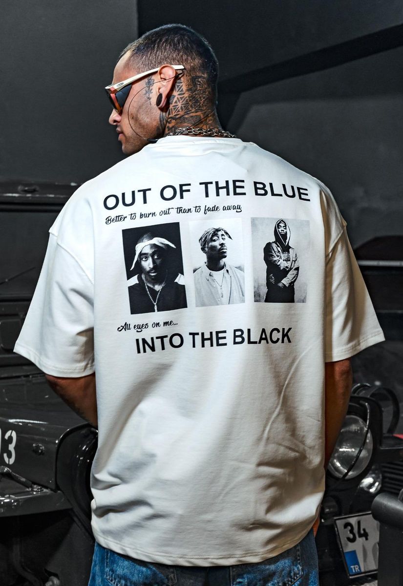 RICH GANG OUT OF THE BLUE T-SHIRT, WHITE