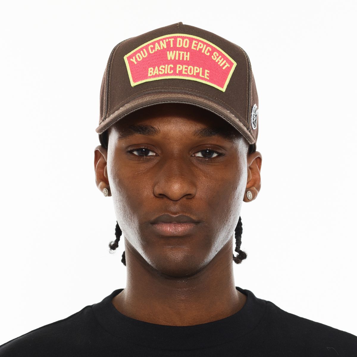 LOGO MESH BACK TRUCKER HAT "CANT DO EPIC SHIT"