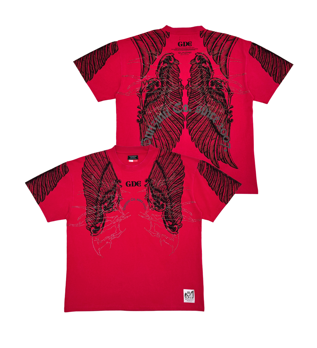 Gunzinii tshirt GUNZINII SPRING GZ571-RED RED