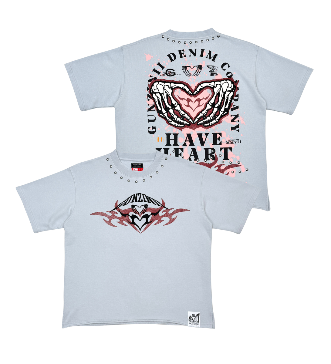 GUNZINII Gunzinii tshirt GZ661-LTG LIGHT GREY