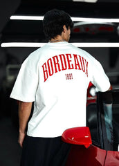 ESCOBAR BORDEAUX OVZ TEE, (ESC2) WHITE