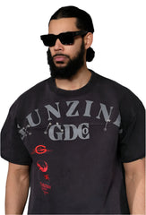 Gunzinii tshirt GUNZINII SPRING GZ558-BLK BLACK