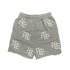 MIXED EMOTION Grey 'ME' Logo Shorts